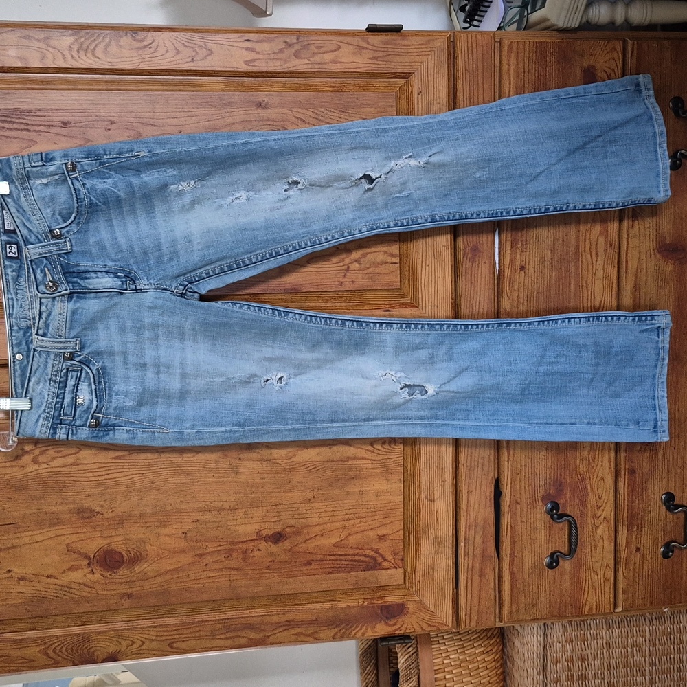 Miss Me Distressed Boot Cut Jeans 29